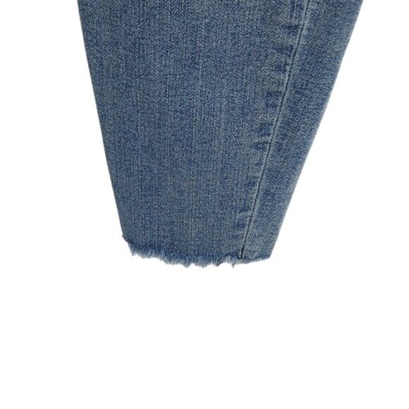 Kut from the Kloth Jeans Blue Denim Ankle Skinny Stretch Distressed Size 0 - Picture 4 of 7
